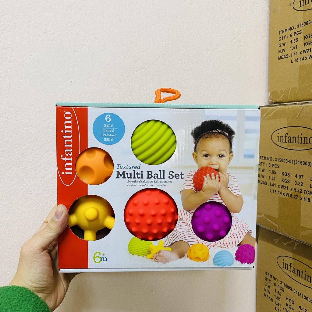 Set Đồ Chơi 6 Trái Bóng INFANTINO Dành Cho Bé Giúp Phát Triển Giác Quan Và Kỹ Năng Của Trẻ