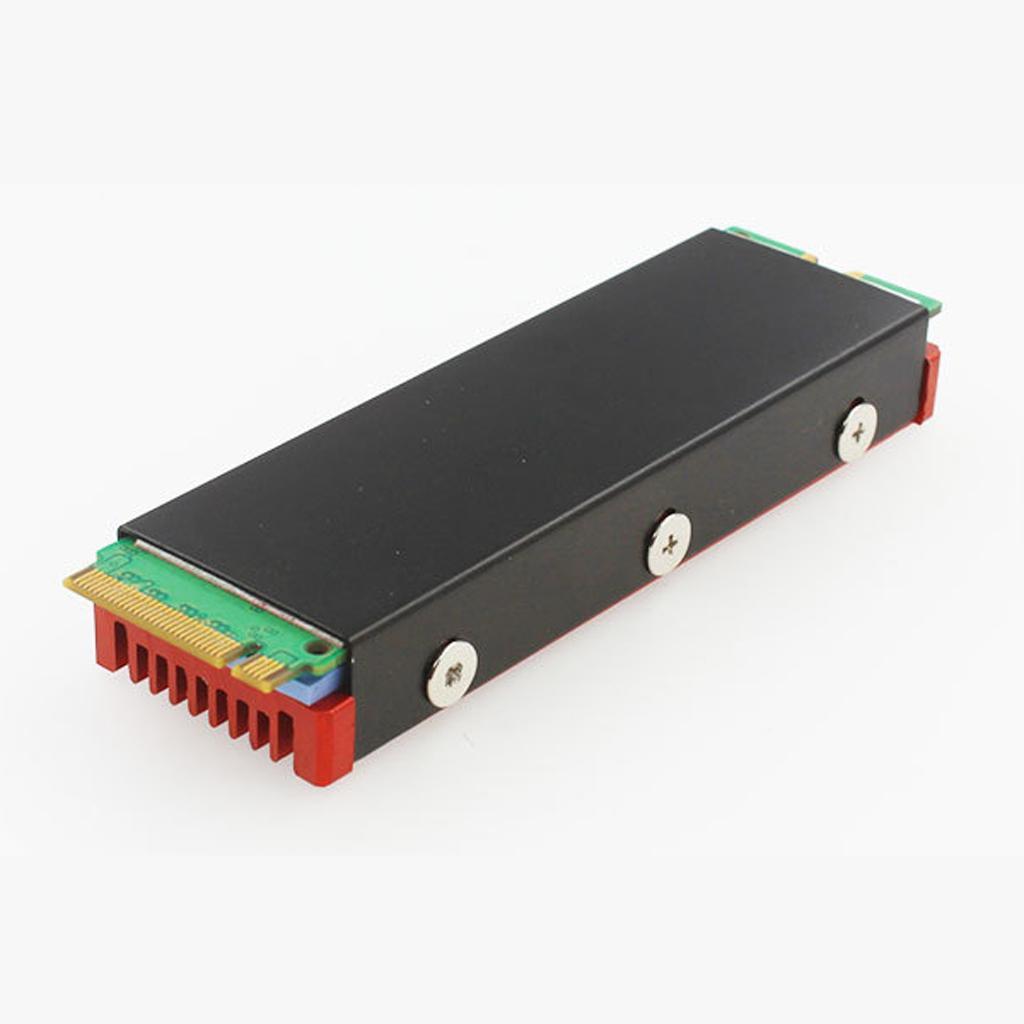 2 Pieces PC Aluminum Alloy Heatsink with Thermal Pads for  NVME M.2