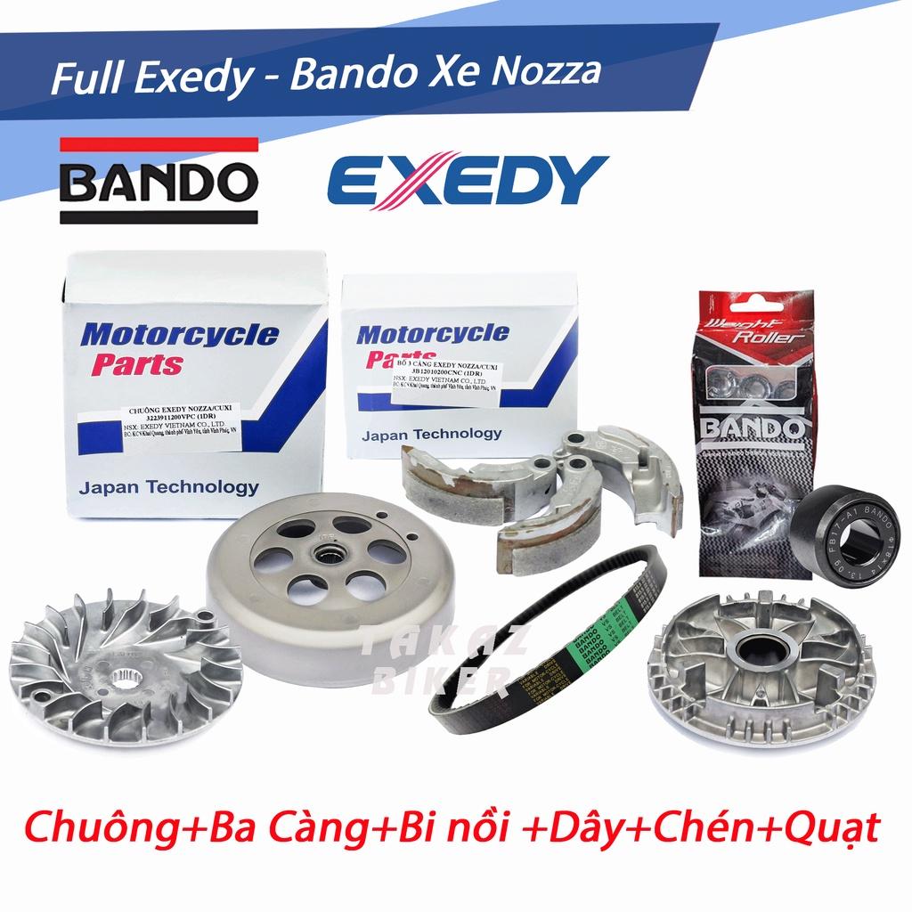 A4 Full trọn Bộ Nồi Trước Sau có Pulley dành cho xe Nozza đời đầu - Hãng Exedy Công nghệ Japan