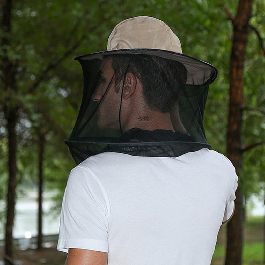 Mosquito Fly Net Head Protector Insect Bug Neck Face Protect Net Fishing Hat