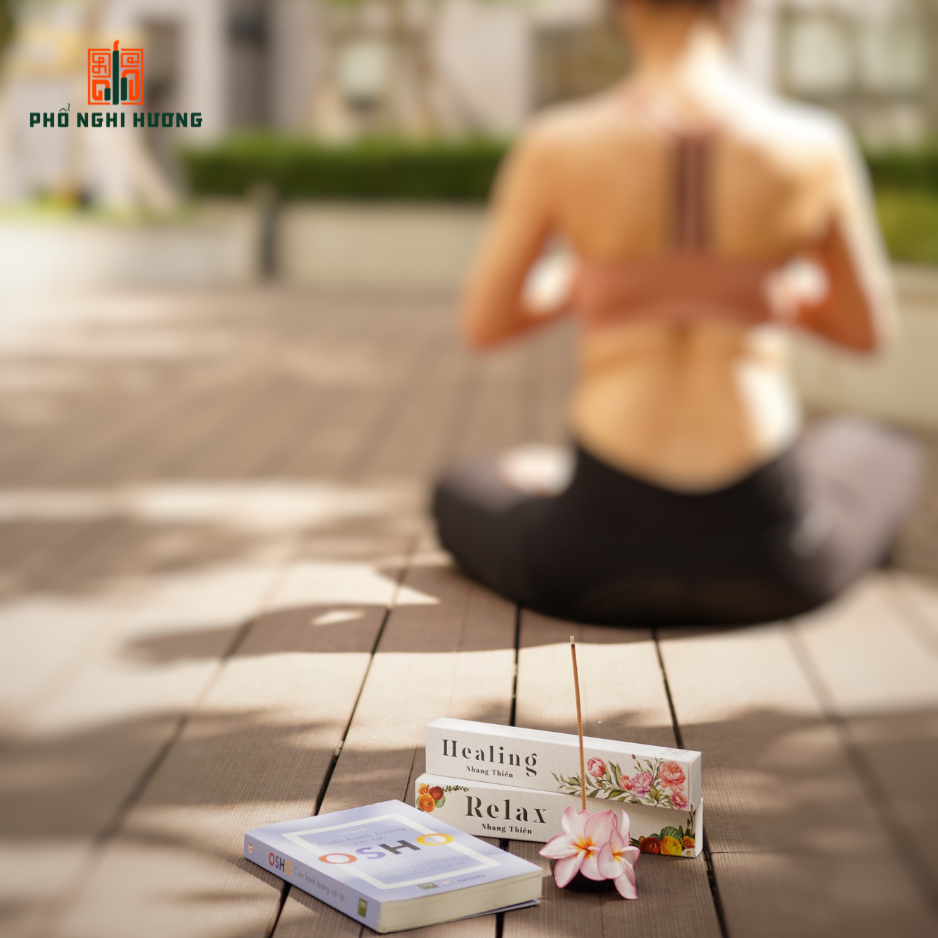 Nhang thiền Thư giãn Relax - Phổ Nghi Hương 20cm ngọt nhẹ, lành tính từ nguyên liệu thảo mộc tự nhiên phù hợp để thư giãn, thiền định và giúp bạn tập trung làm việc
