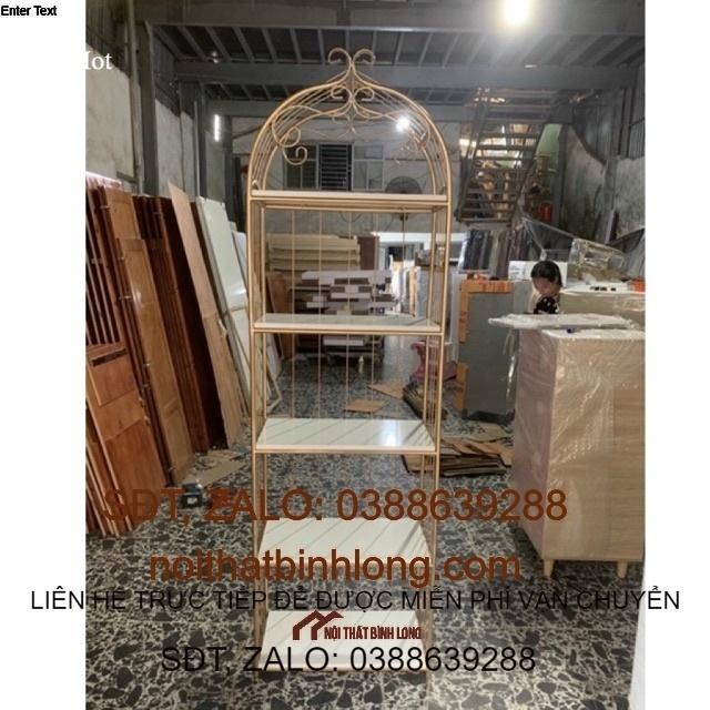 kệ lồng vàng decor 5 tầng (55 x 160 x 50)