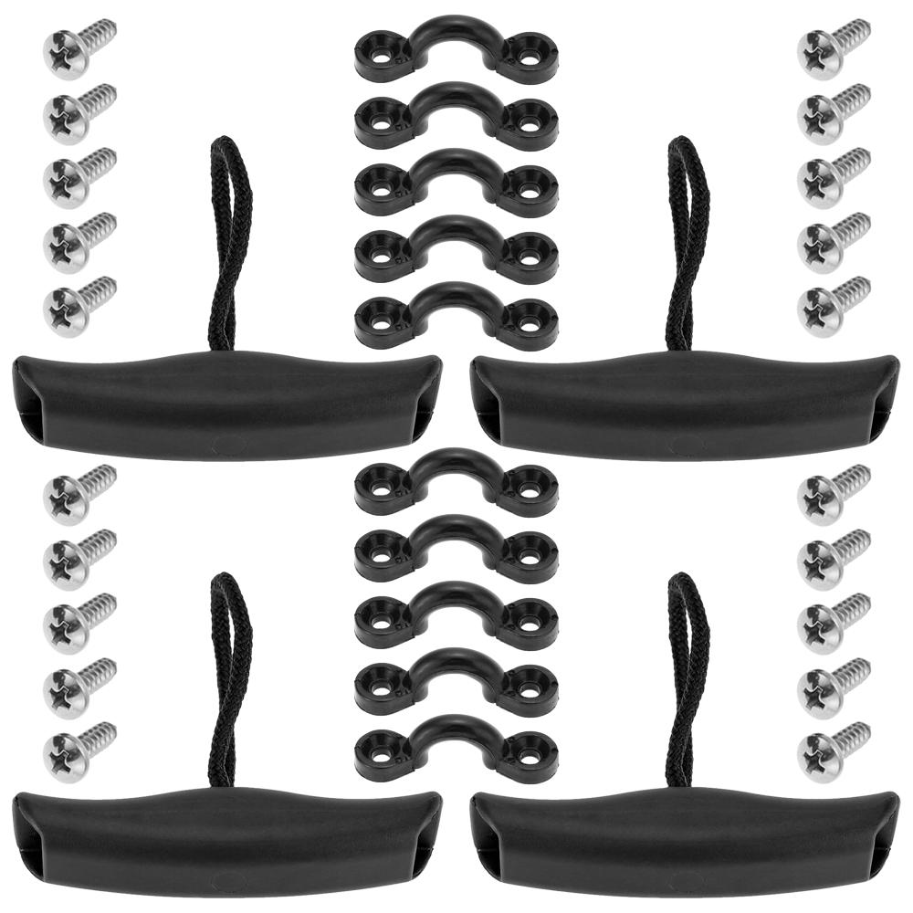 2 Bộ tay cầm thuyền Kayak kèm Mắt đệm và Ốc vít để lắp đặt, Được làm bằng chất liệu cao cấp, bền đẹp