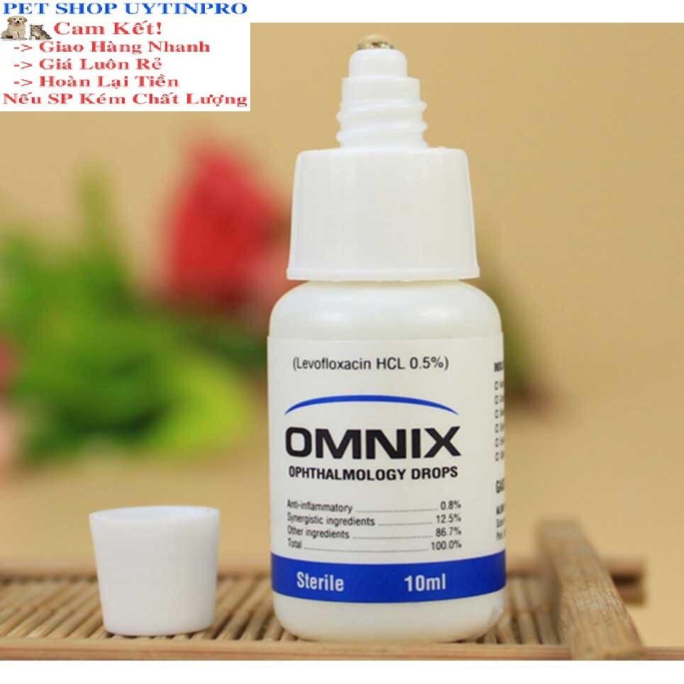 CHAI NHỎ MẮT CHO CHÓ MÈO THÚ CƯNG Omnix Trị các bệnh về mắt Chai 10ml Xuất xứ từ Anh Quốc