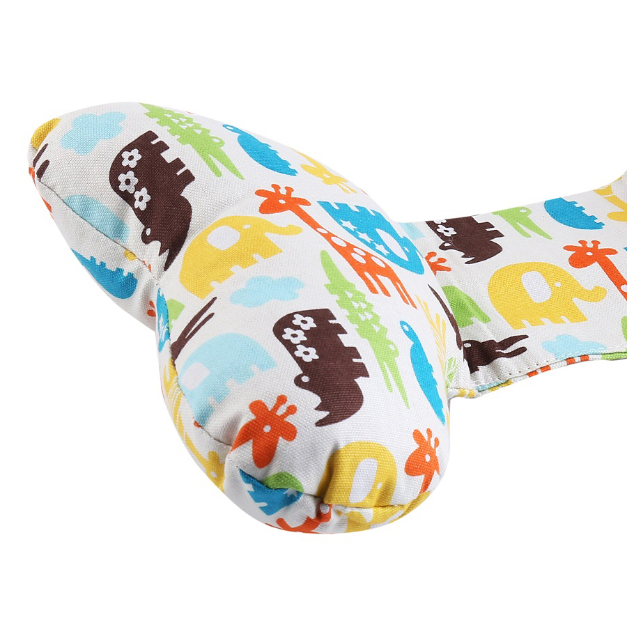 Gối Organic Cotton Cố Định Cổ Hàn Quốc GIO Ginii Neck Pillow Zoo Zoo White CONP-ZW(Trắng)