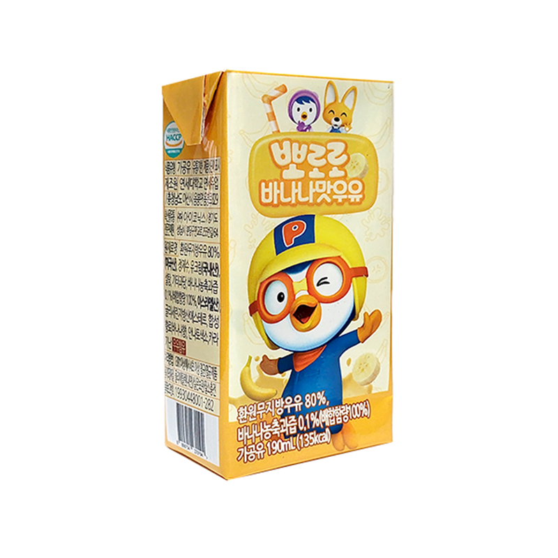 Combo 12 hộp sữa dinh dưỡng Pororo (3x190ml)