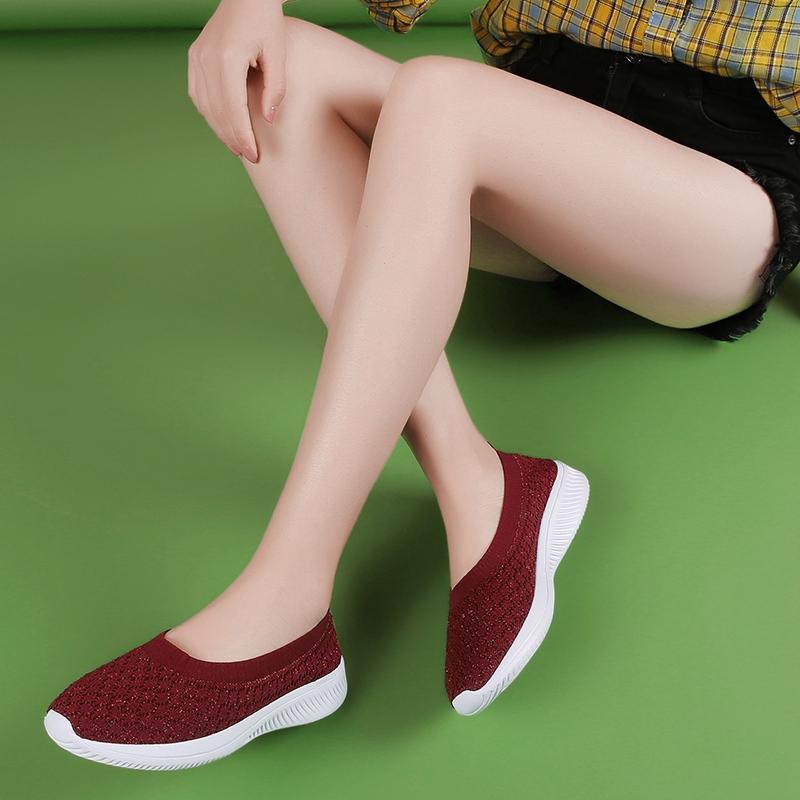 Giày Thể Thao Đế Bằng Siêu Nhẹ Size 35-42 Cho Nữ