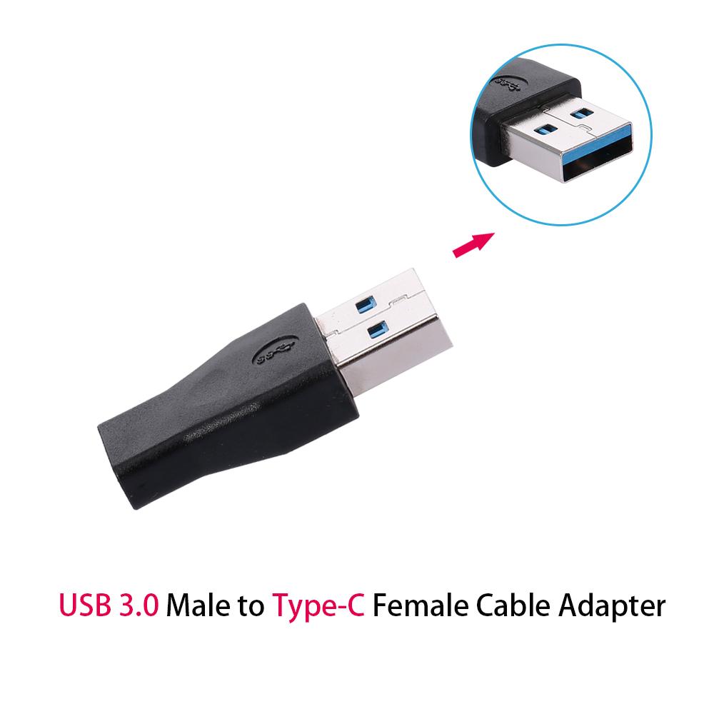 USB 3.0 Male to Type-C Female Cable Adapter Universal Converter Replacement for Huawei Samsung Xiaomi