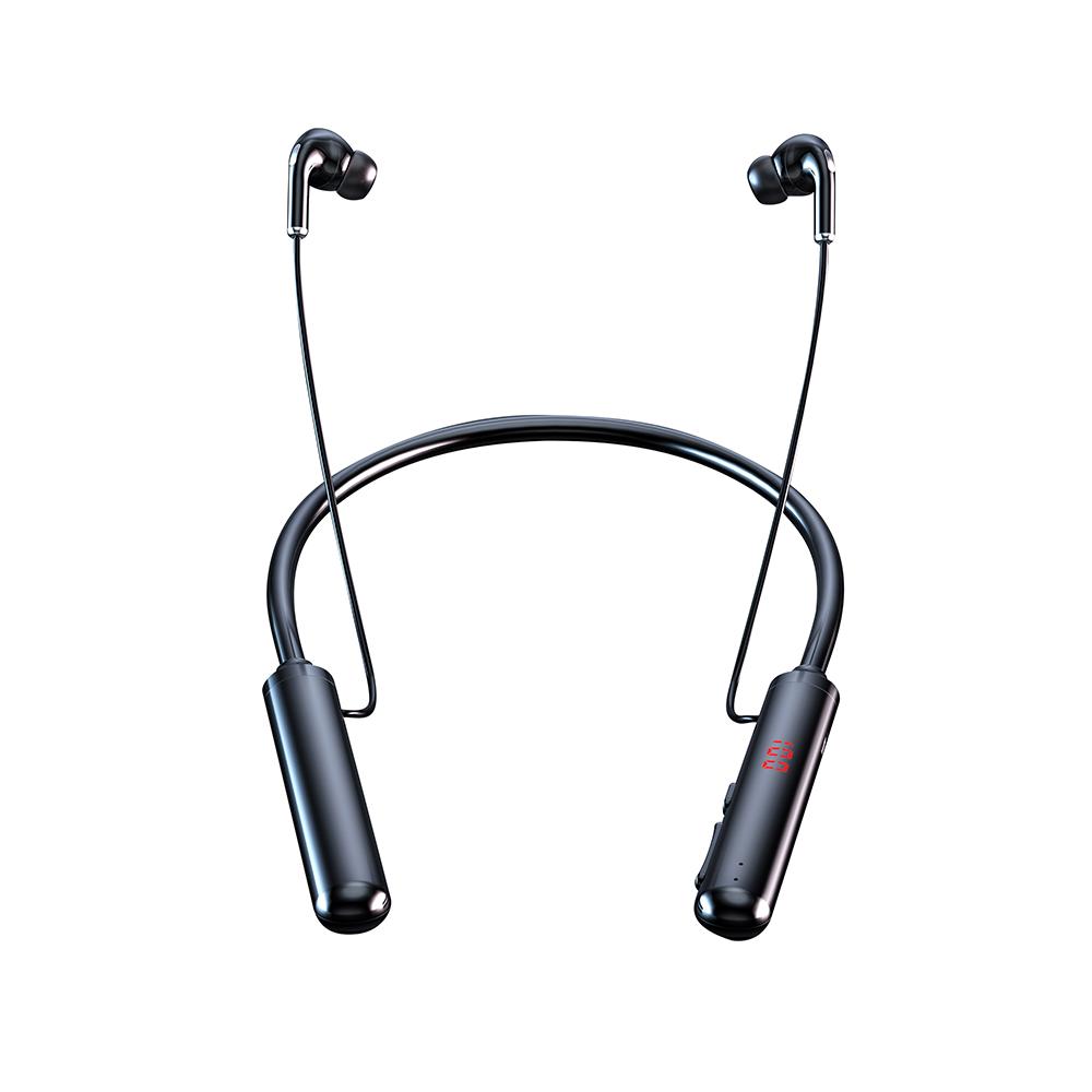 Bluetooth Tai Nghe 5.0 Chống Nước Từ Tính Cổ Tai Nghe Nhét Tai Thời Gian Thực LED Màn Hình Hiển Thị Công Suất Điện Thoại Rảnh Tay Mic Tai Nghe Hỗ Trợ Thẻ TF