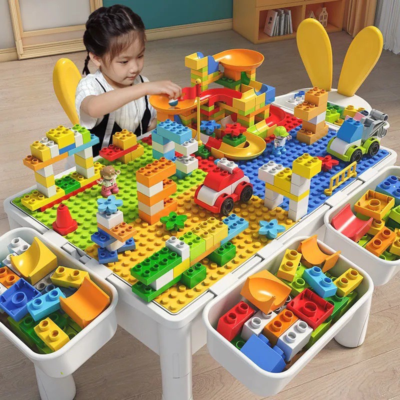 Bộ bàn ghế lắp ghép SIZE ĐẠI cho bé 340 và 610 chi tiết