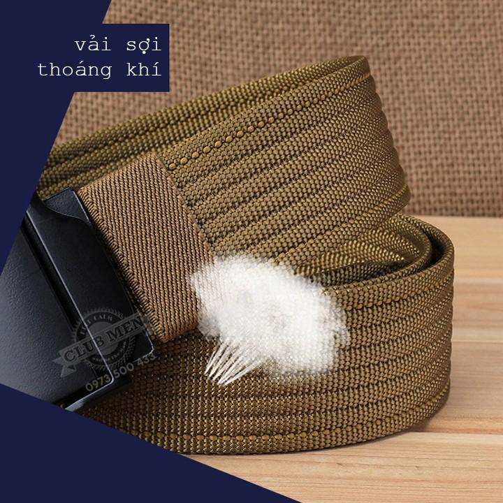 Thắt lưng nam canvas vải bố siêu bền, cực nhẹ, bảo hành 24 tháng