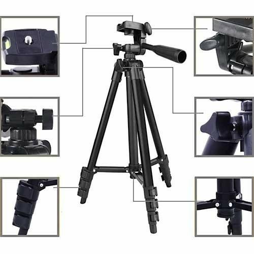 Chân tripod máy ảnh, điện thoại 3120A - Ổn định, chống rung sốc tốt - Kéo dài tối đa 106cm, gấp gọn 35cm - Dễ dàng