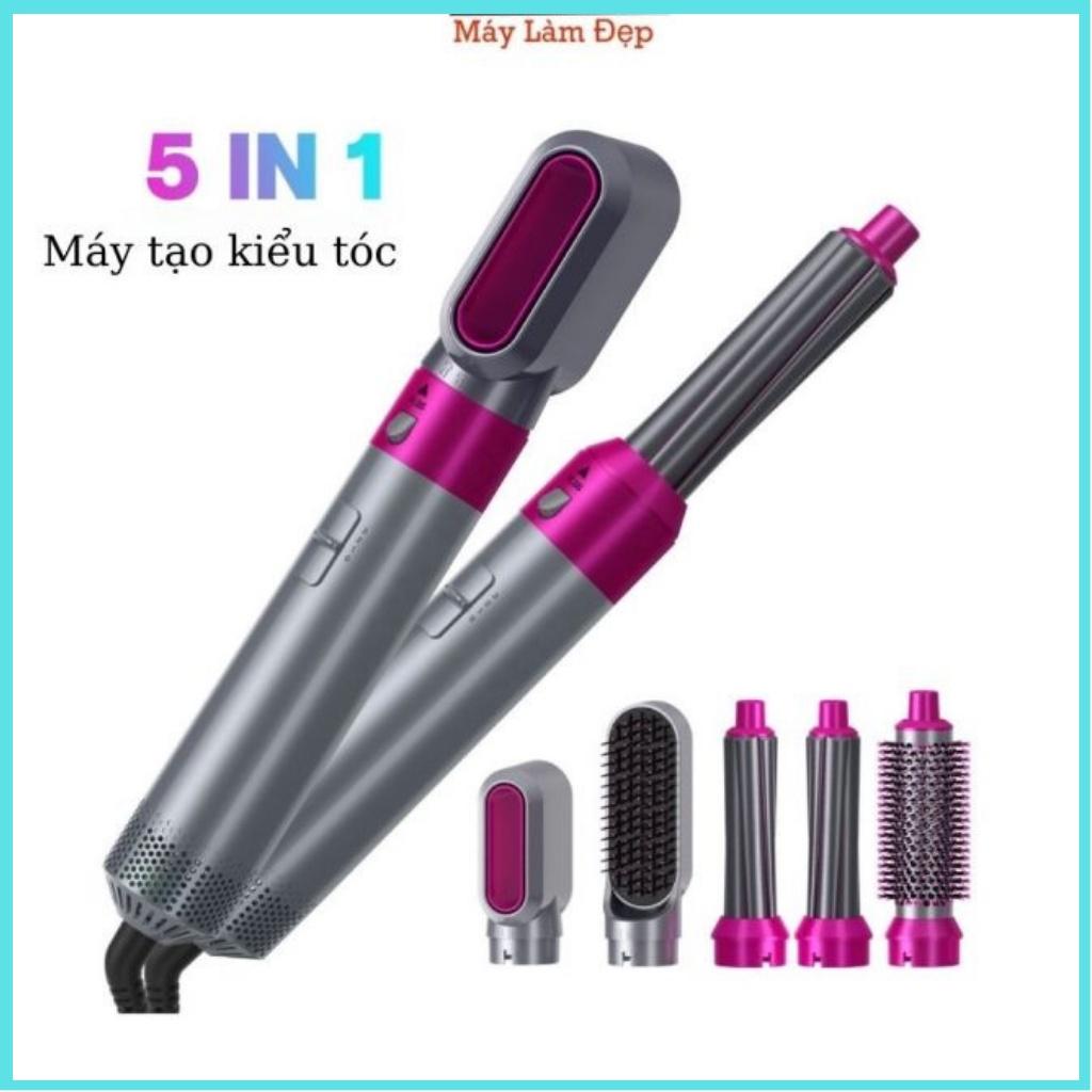 Máy Làm Tóc, Máy Tạo Kiểu Tóc Airwrap 5in1: Sấy Tóc, Lược Điện, Uốn Xoăn, Uốn