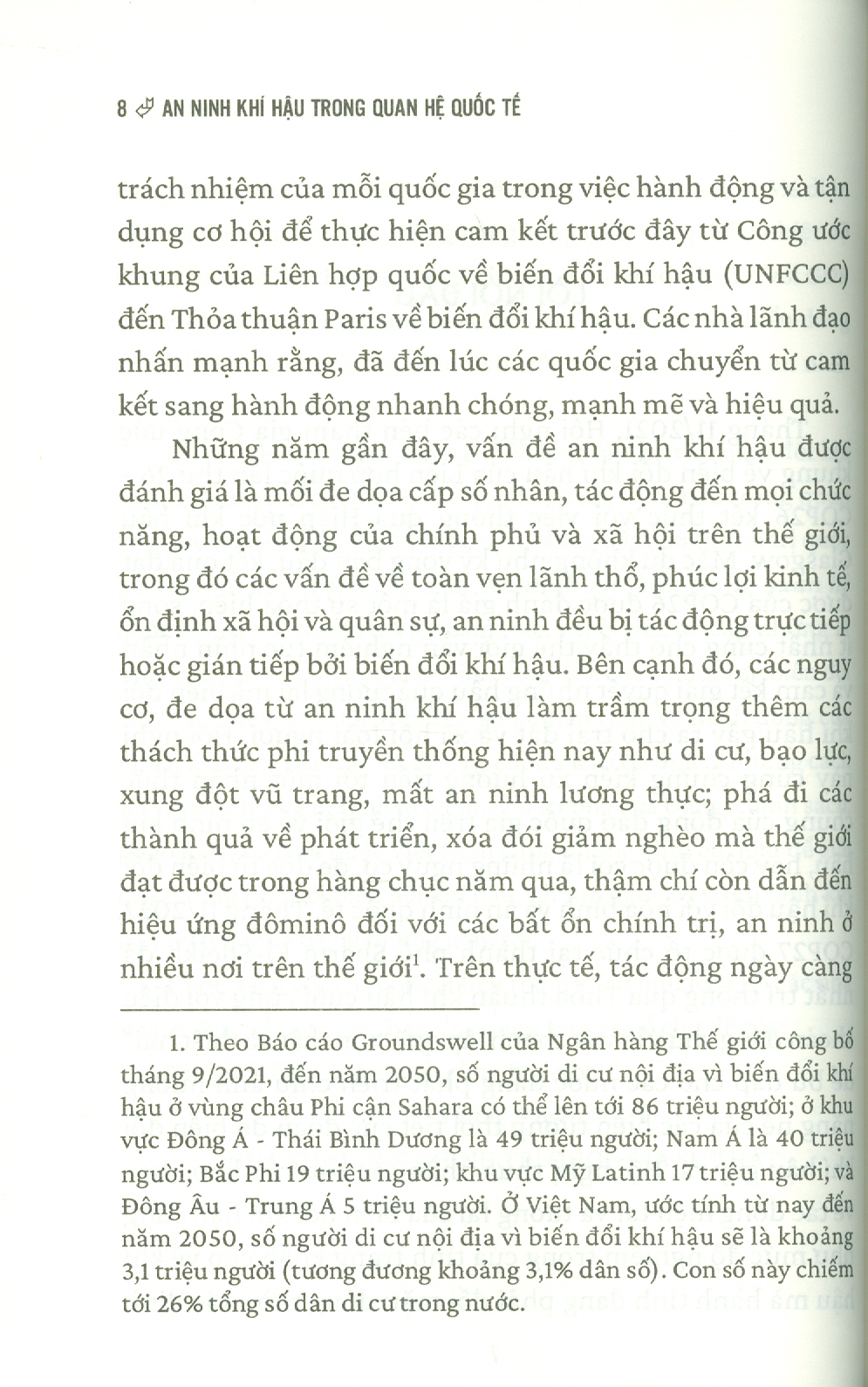 An Ninh Khí Hậu Trong Quan Hệ Quốc Tế (Sách Chuyên Khảo) - TS. Nguyễn Việt Lâm