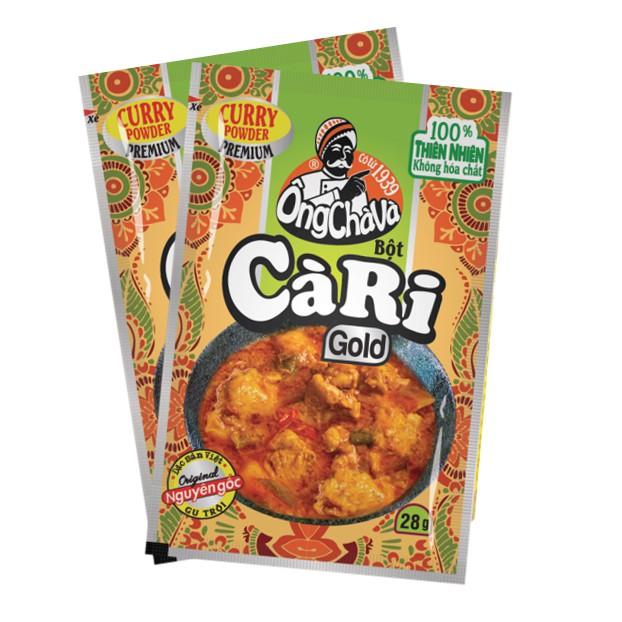 Combo 2 gói Bột Cà Ri Gold Ông Chà Và 28gr