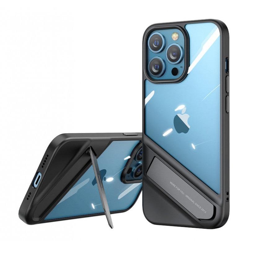Ốp lưng viền TPU màu đen có chân đứng 6.1inch dành cho iPhone 13 Pro LP526 Ugreen 90153 Hàng chính hãng