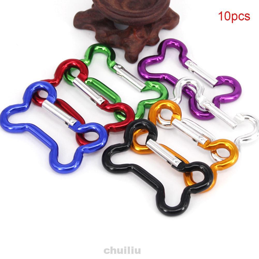 Set 10 Móc Khóa Leo Núi Đa Năng Bằng Hợp Kim Nhôm