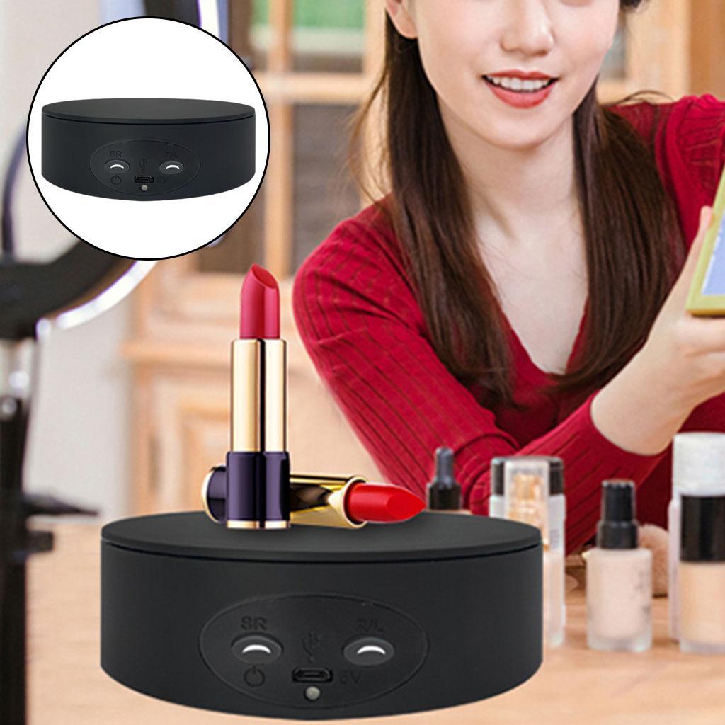 2pcs Electric Rotating Display USB Charging Turntable for Show Stand