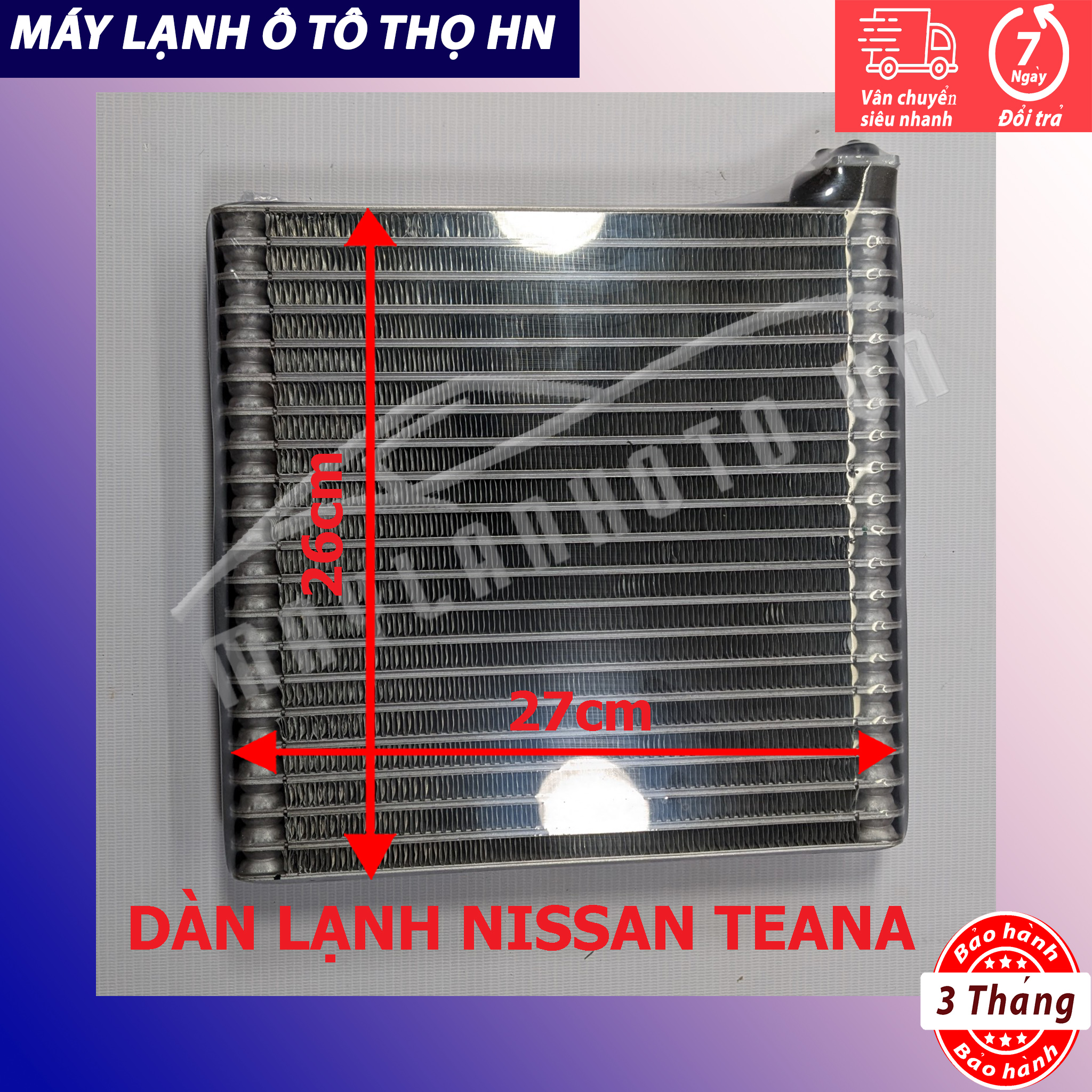 Dàn (giàn) lạnh Nissan Teana 2004 2005 2006 2007 2008 2009 2010 2011 2012 Hàng xịn Thái Lan 04 05 06 07 08 09 10 11 12