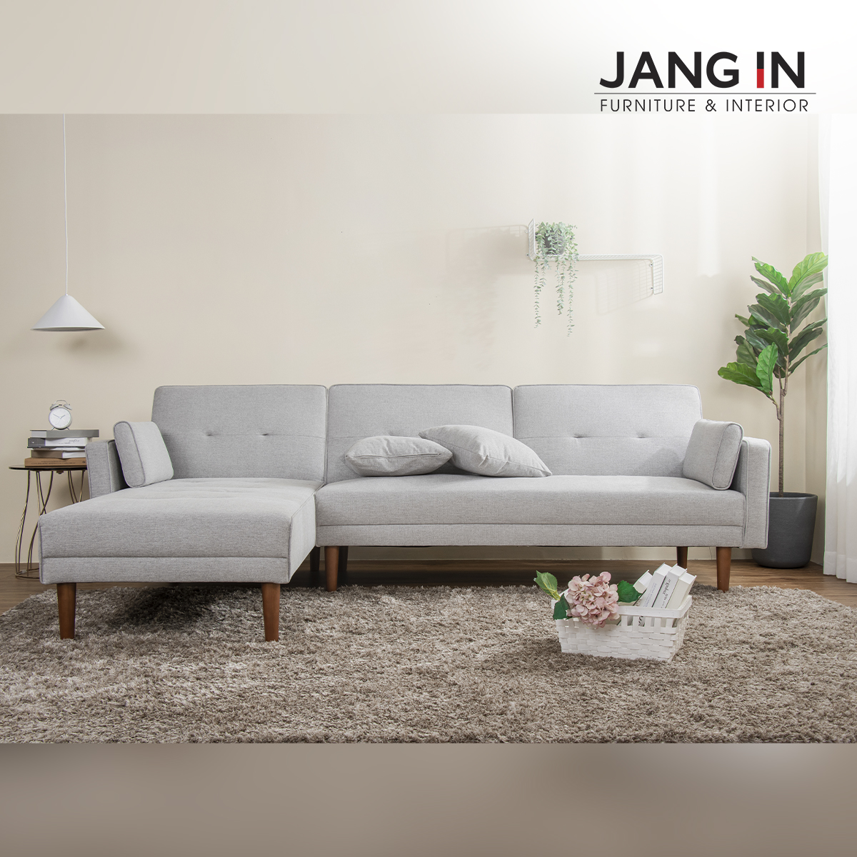 Sofa bed góc Fargo_Light Grey 3302000001-01