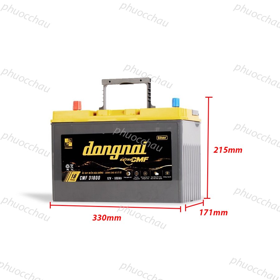 Ắc Quy Dong Nai EXTRA CMF 31-800/31S-800 12V 100Ah