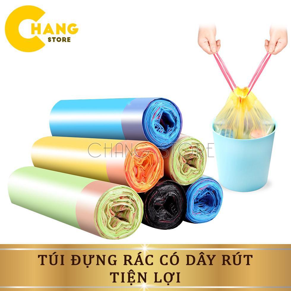 Cuộn Túi đựng rác sinh học tự phân hủy có dây rút tiện lợi, an toàn với môi trường