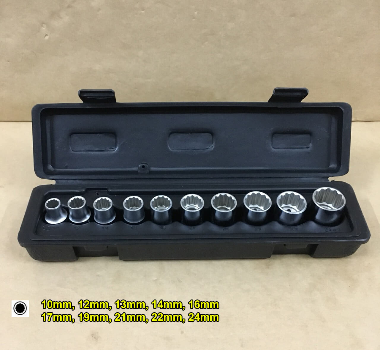 Bộ đầu khẩu Hoa Thị ½ 11 Chi tiết, típ hoa thị 10 – 24mm