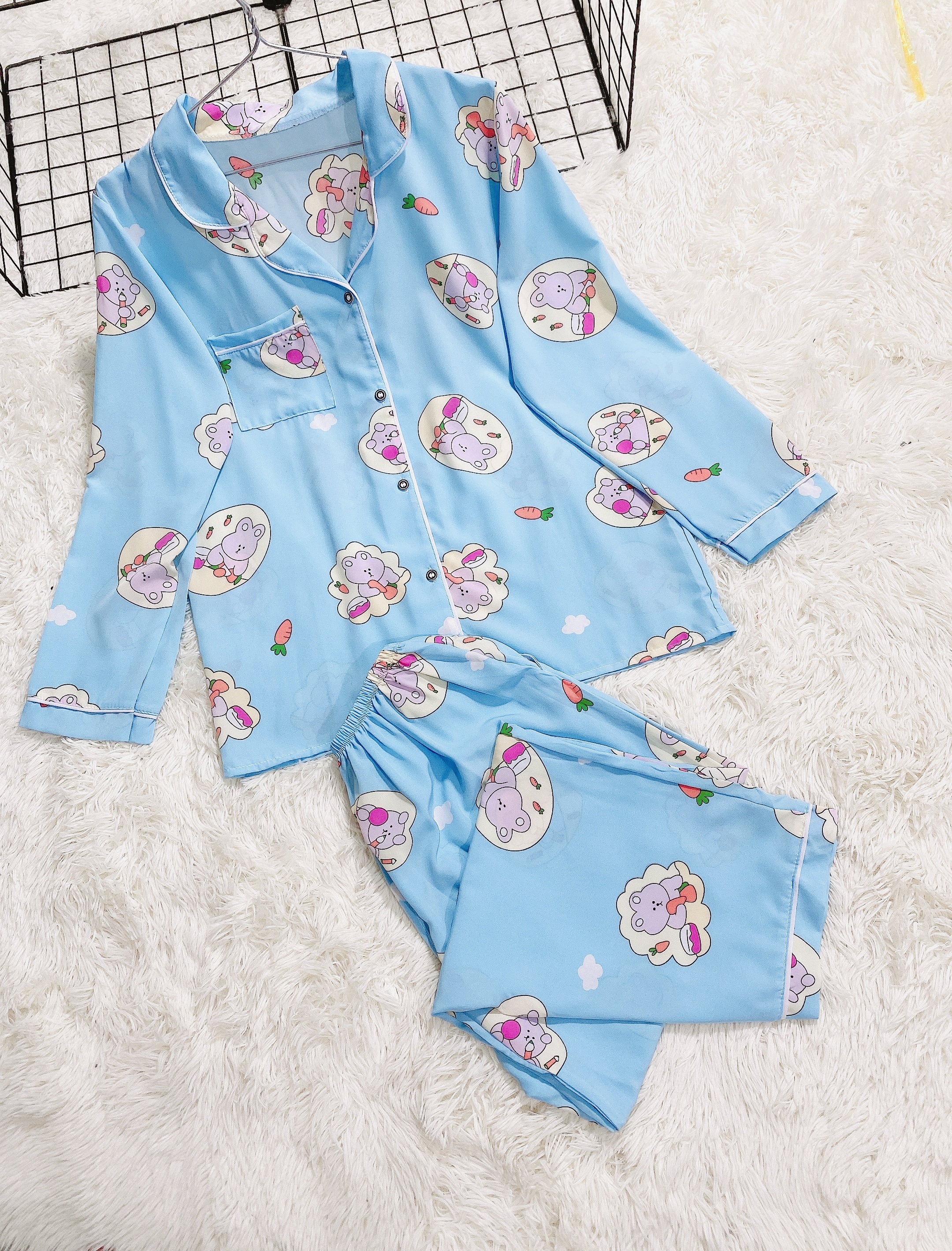 Dài Bigsize Pijama 50-70kg Lụa Hàn cao cấp - Đồ bộ nữ đồ ngủ mặc nhà xịn