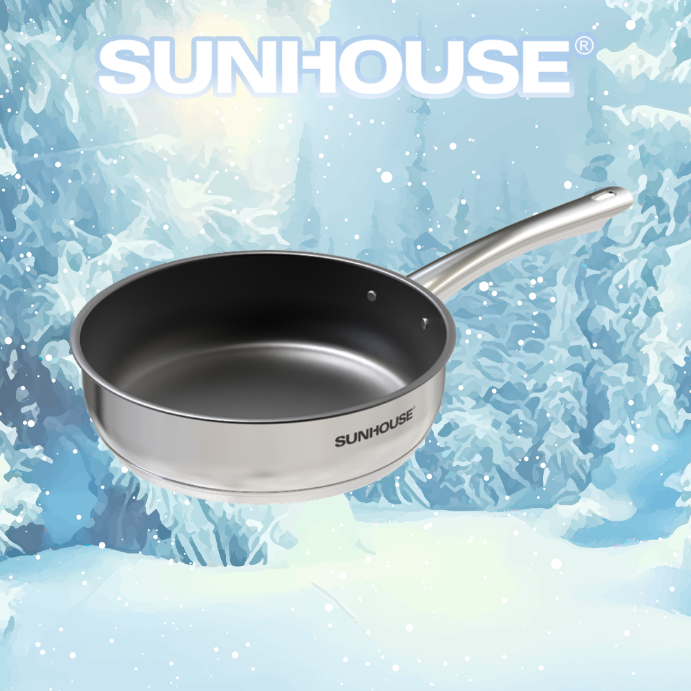 Chảo Inox 5 Đáy SUNHOUSE IN20M2, IN24M2 IN26M2  - Chính Hãng