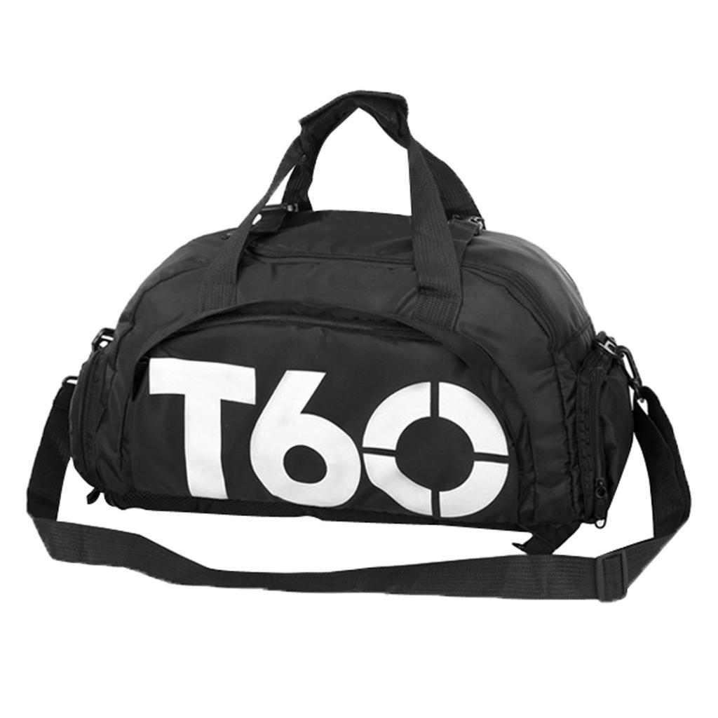 Waterproof Yoga Gym Duffel Bag Sports Handbag Shoes Compartment Yellow