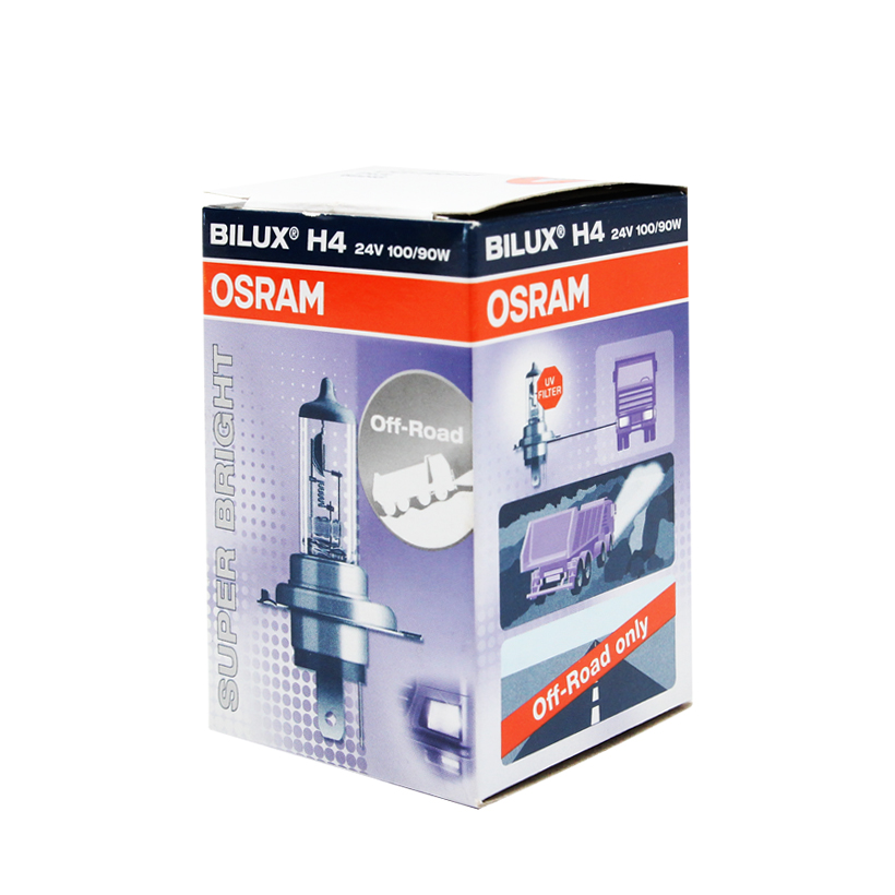 Bóng đèn halogen OSRAM SUPER BRIGHT H4 24v 100/90w (Hộp giấy 1 cái)