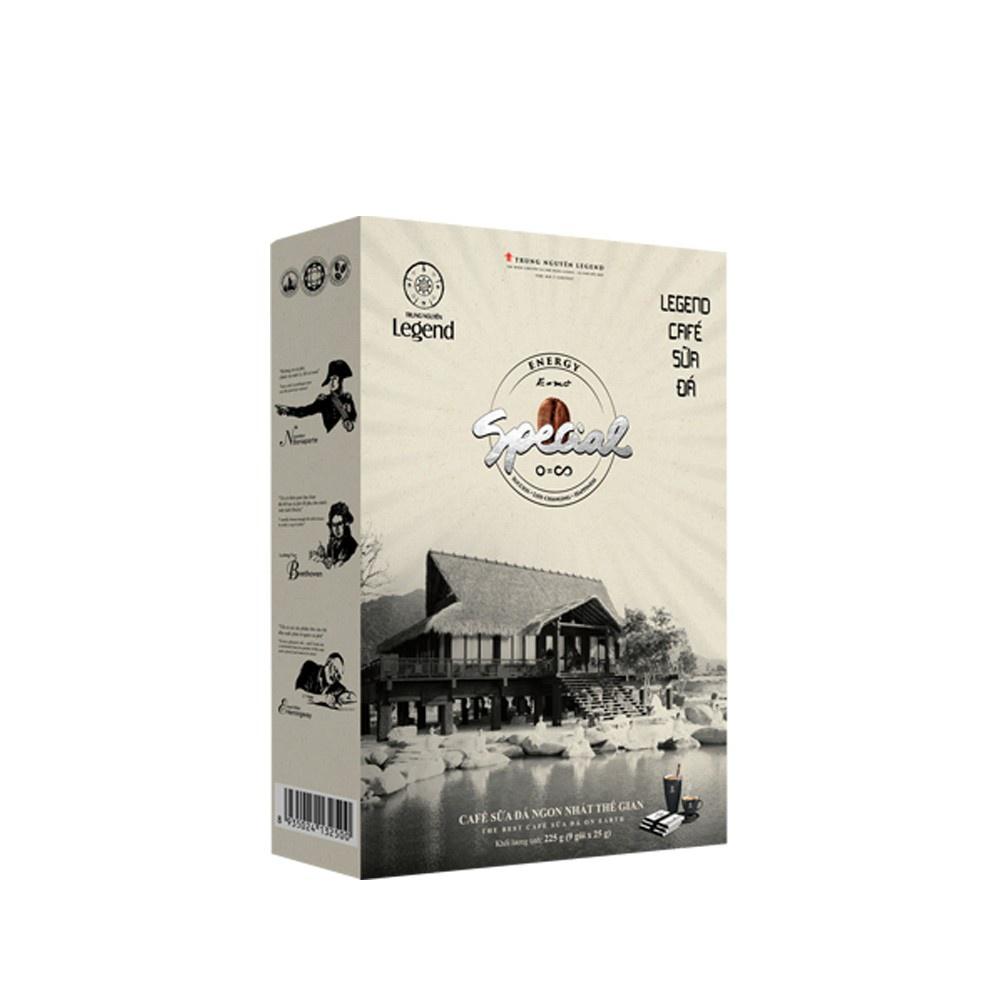 Cà Phê Sữa Đá - Trung Nguyên Legend - Hòa Tan - Hộp 9 Gói