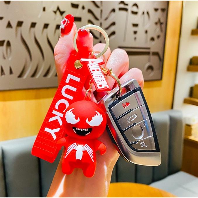 Móc Khóa Avenger Người Nhện Spiderman Ác Quỷ PVC Loại Tốt