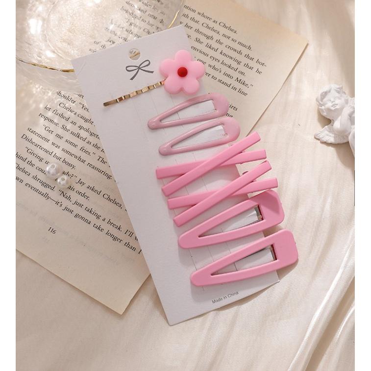 Set 7 Kẹp Tóc Màu Sắc Xinh Xắn Dành Cho Nữ vintag