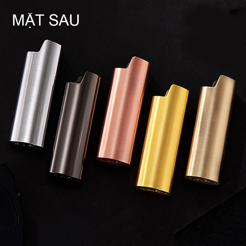 Vỏ Bật Lửa Bic J6 Bic Lớn Khắc Nổi Hình Rồng Kim Loại