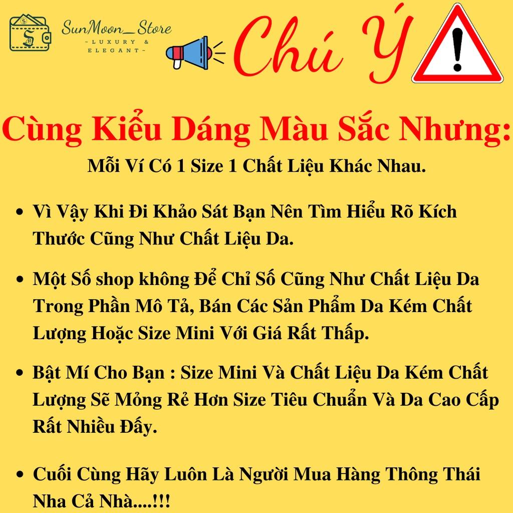 Ví Nam Da Bò Thật Cao Cấp Nappa Sọc Y Bản Tiêu Chuẩn Ví Da Dáng Ngang Bóp Nam Nhà SunMoon 9,5*12