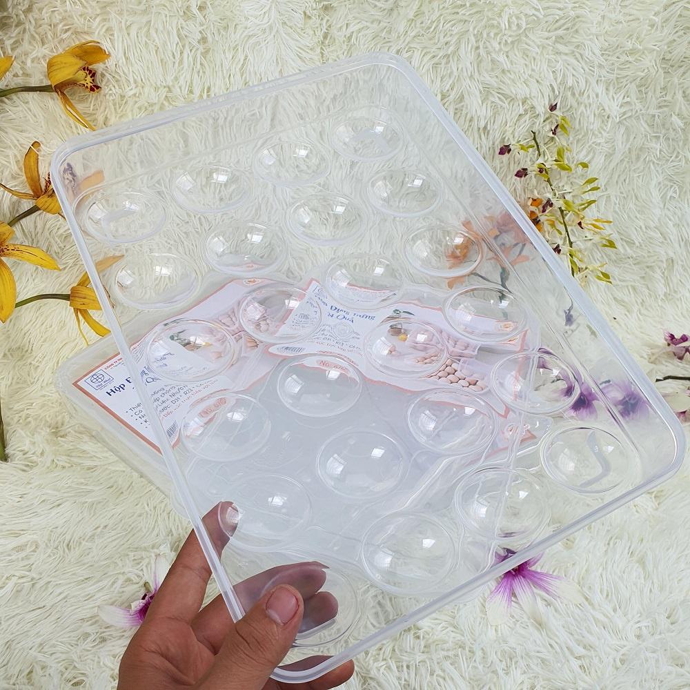 KHAY ĐỰNG TRỨNG TRONG SUỐT QUAN SÁT ĐƯỢC BÊN TRONG 24 QUẢ CÓ NẮP ĐẬY HÀNG NHỰA VIỆT NHẬT