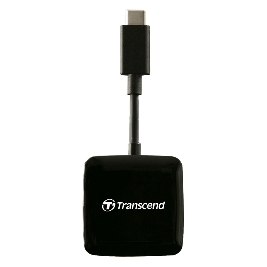 Đầu Đọc Thẻ Nhớ SD/microSD/USB Transcend RDC2 Cổng Type C - Hàng Chính Hãng