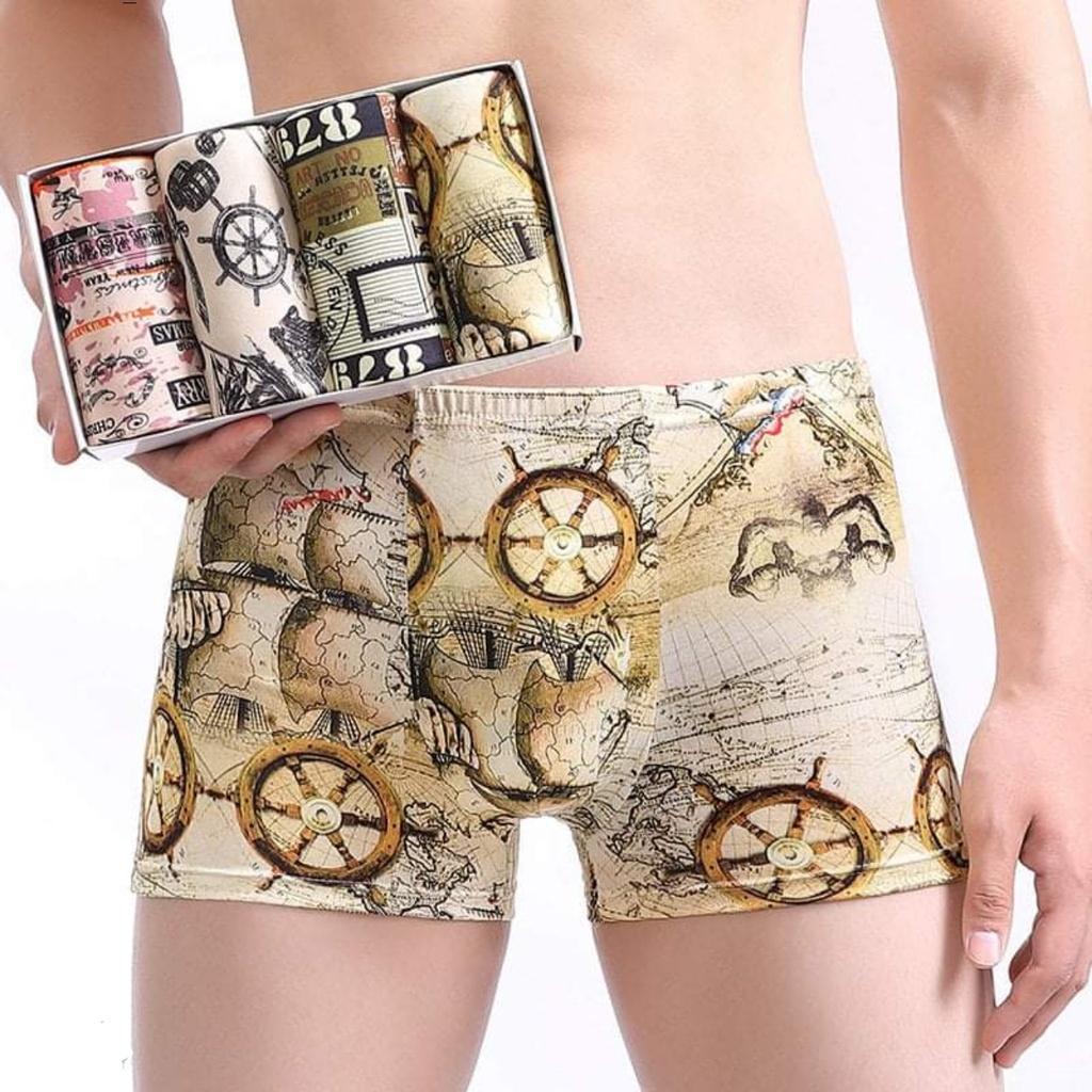 Quần boxer/quần sịp đùi in hình 3D thun lạnh MEN 01