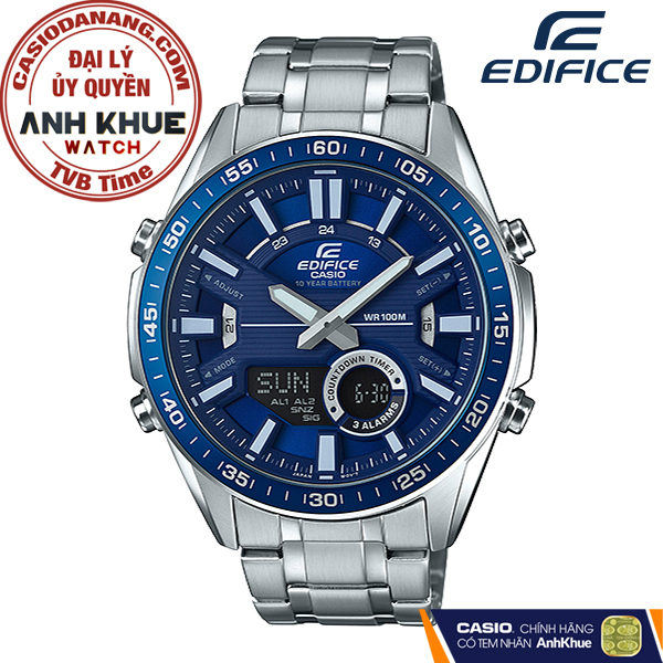 Đồng hồ nam dây kim loại Casio Edifice chính hãng Anh Khuê EFV-C100D-2AVDF (46mm)