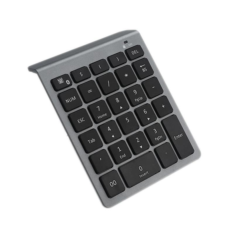 Bluetooth Không Dây Bàn Phím Số 28 Phím Numpad Bàn Phím Số Khóa Số Cho Kế Toán Rút Tiền Windows Máy Tính Bảng Android Laptop