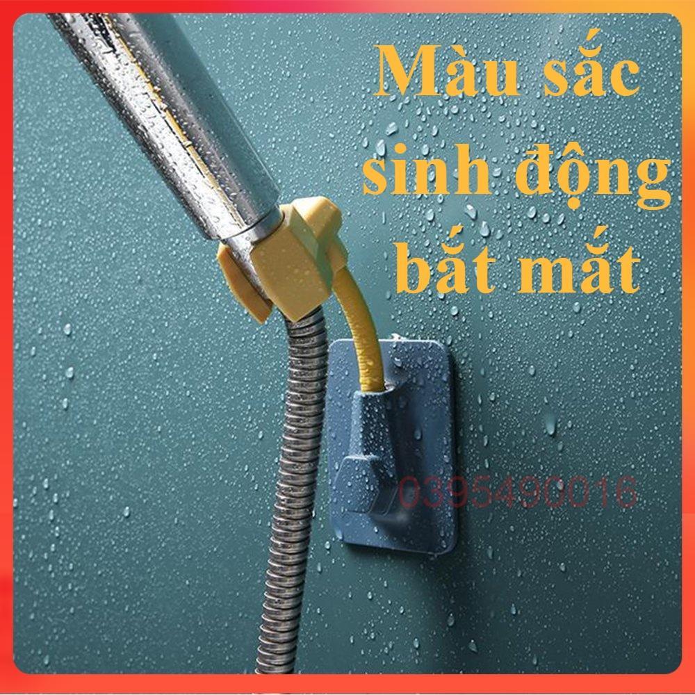 Giá Treo Vòi Hoa Sen, đế Kẹp Vòi Sen Vòi Xịt Toilet Xoay 360 độ Dán Tường Bằng Nhựa Không Cần Khoan đục Không Lo Gỉ Sét.