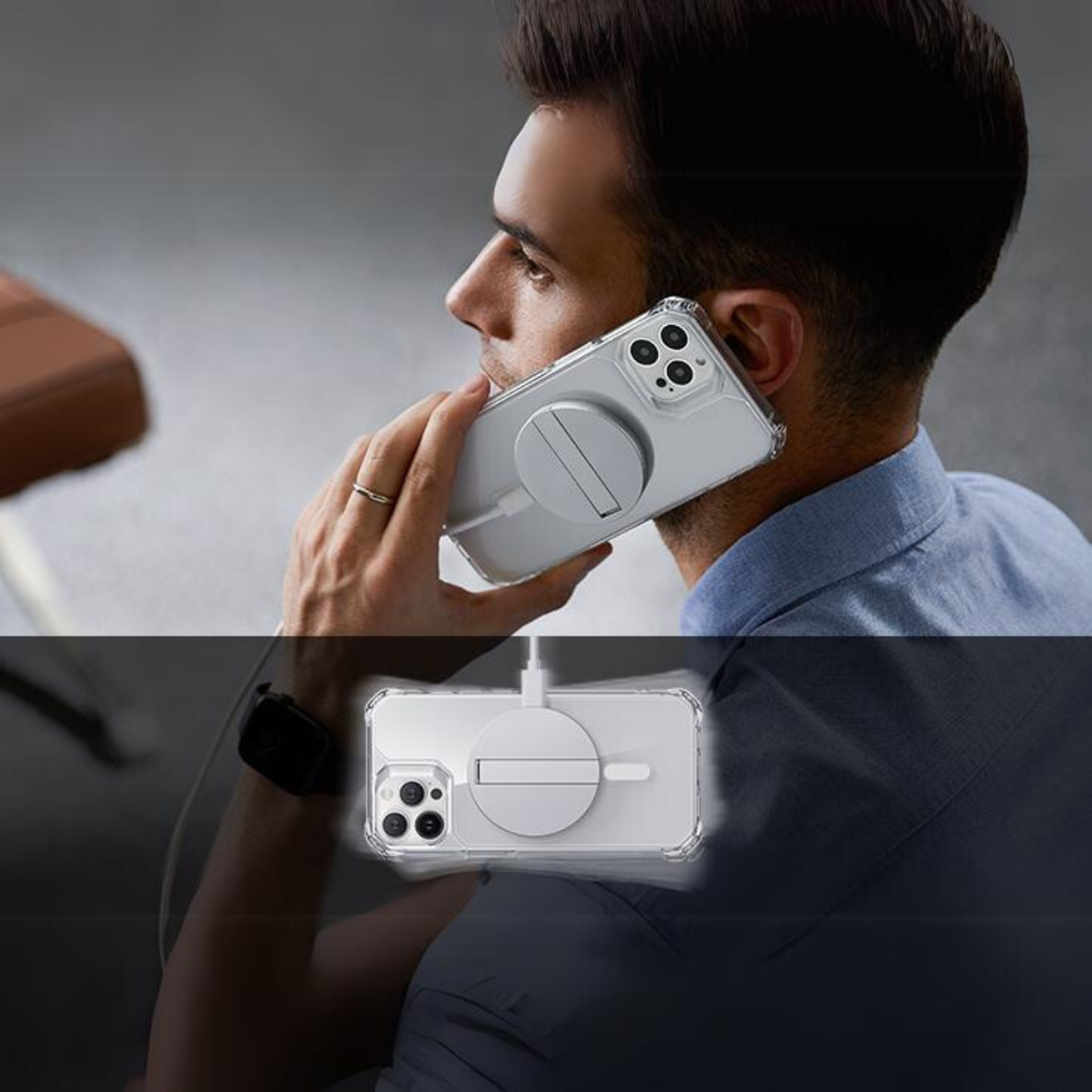 Ốp Lưng Dành Cho iPhone 15 ProMax/ iPhone 15 Pro ESR Air Armor _ Hàng chính hãng