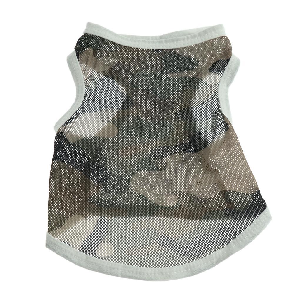 Pet Dog Summer Clothes Puppy Medium Large Dog Camouflage Mesh Vest