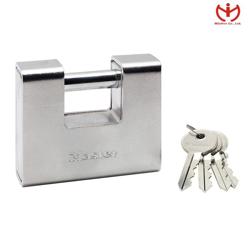 Khóa cầu ngang Master Lock 690 EURD thân kẽm bọc thép rộng 90mm