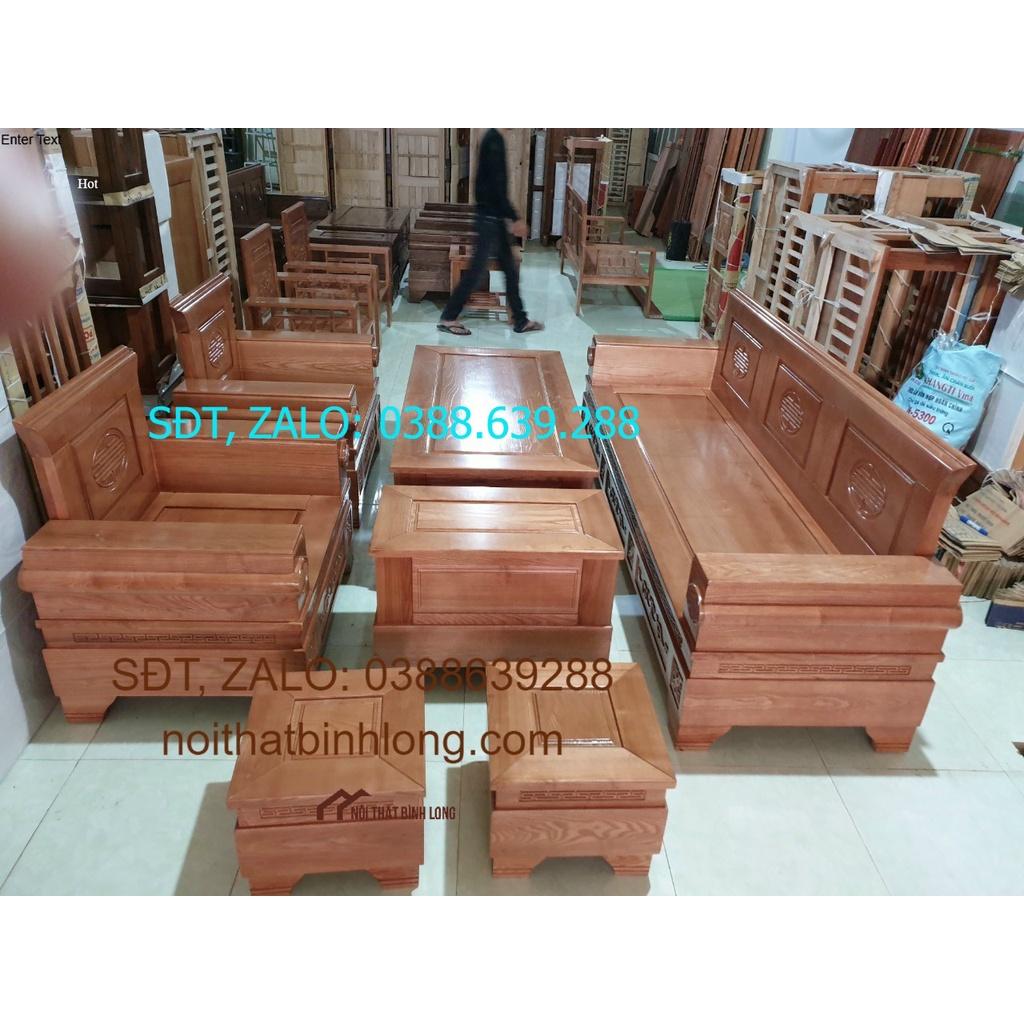 Bàn ghế gỗ sồi Nga