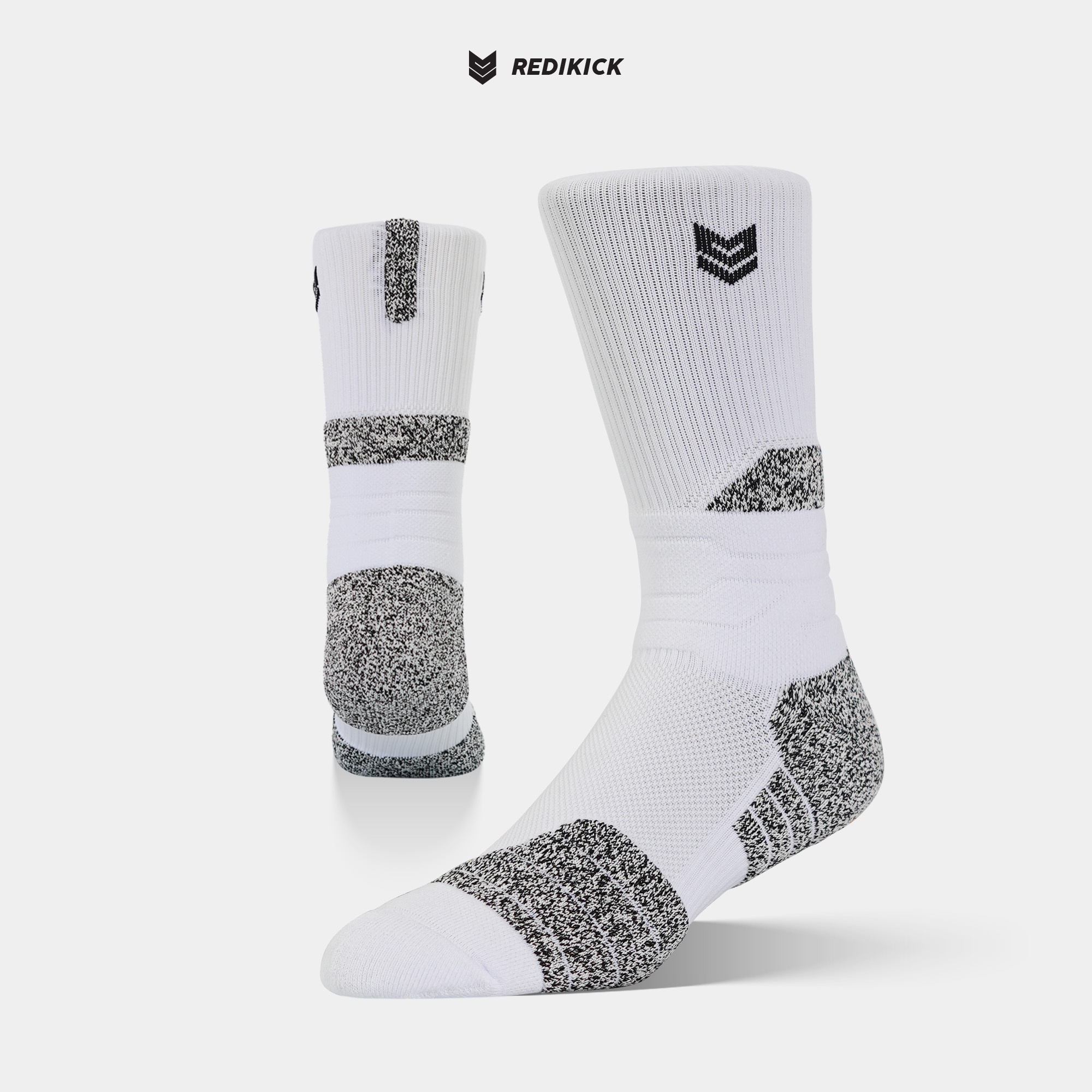 Tất thể thao Redikick Power Grip chống trượt thoáng khí có đệm chuyên dụng cho bóng rổ bóng đá bóng chuyền chuyên nghiệp