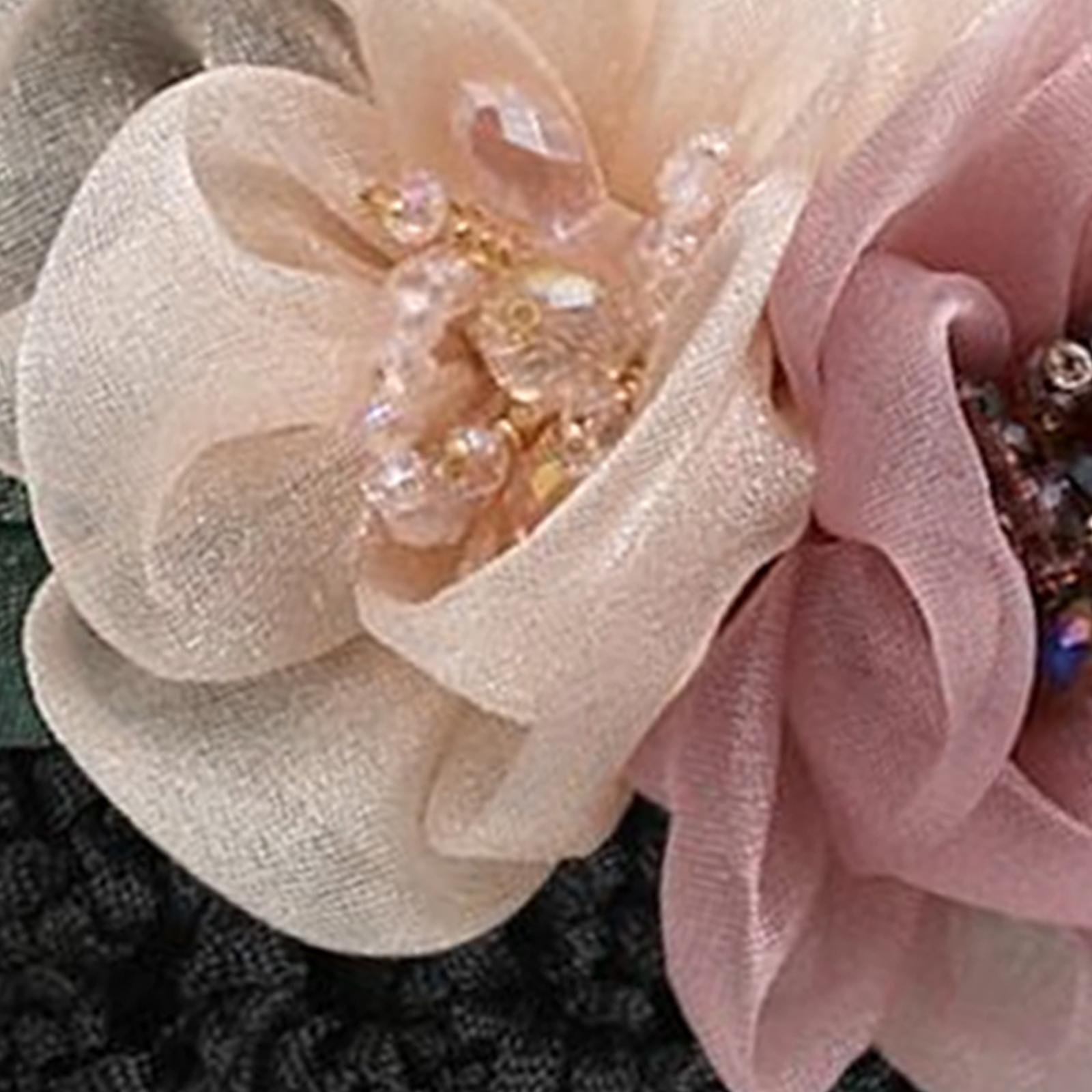 Rose Flower Hairpin Hair Clip Bridal Rose Brooch Wedding Floral Clips Women Flower Hair Accessories