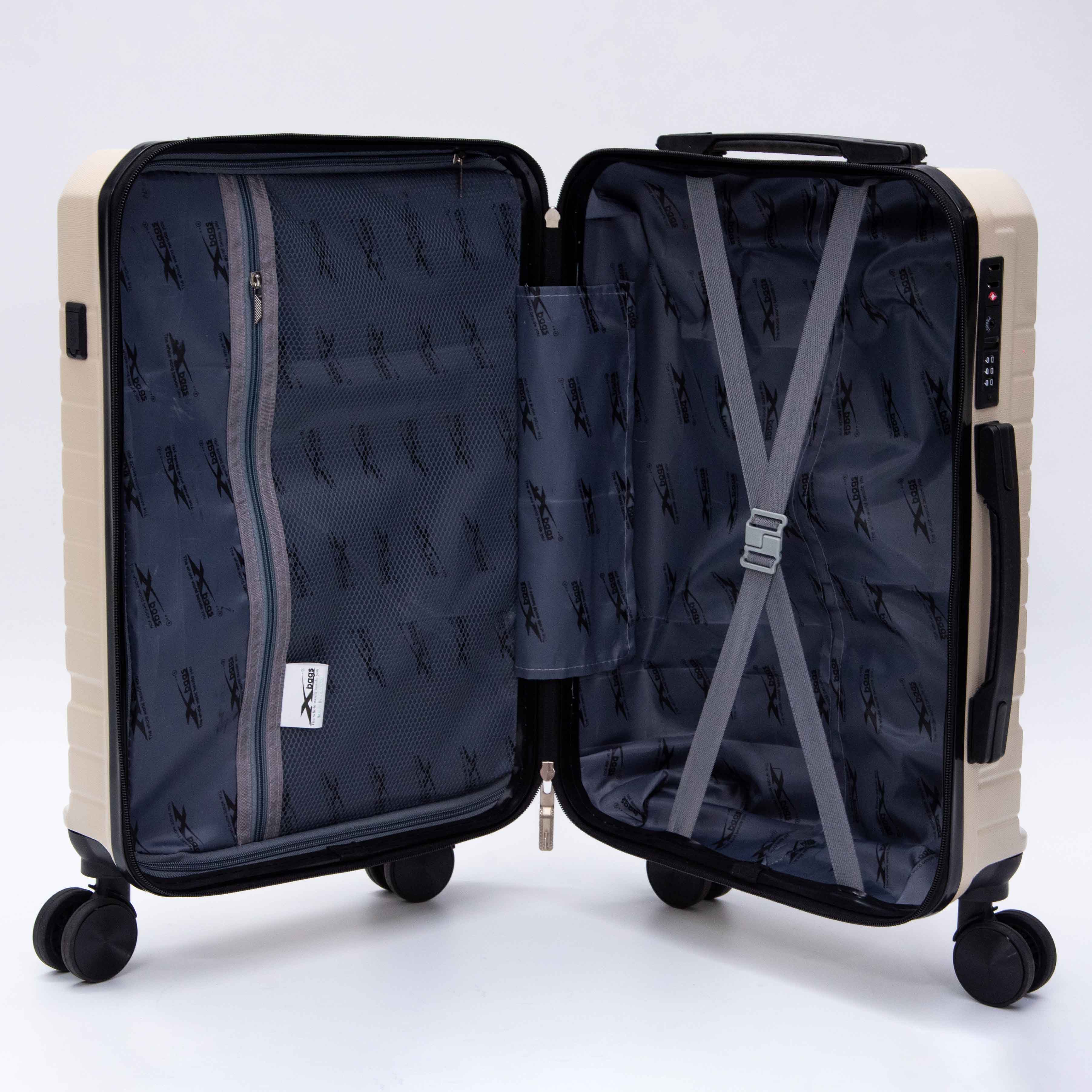 Vali Xbags White Titan Pro với Đầu Khoá TSA và Cổng Sạc USB Tiện Lợi Xb 6105