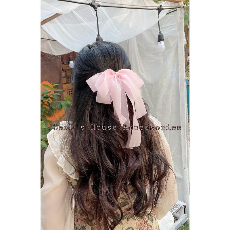 Kẹp nơ voan cao cấp